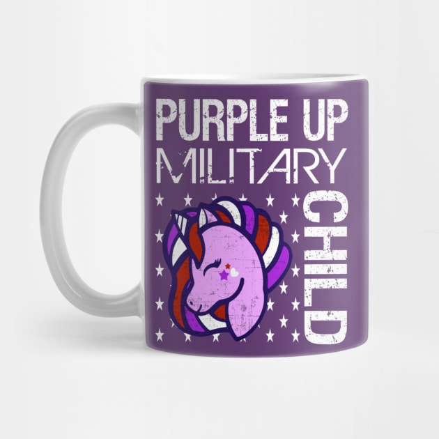 Awareness Month Purple Up Military Child Purple-Up Unicorn by alcoshirts